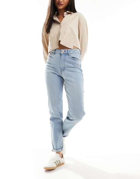 New Look Merlot mom jeans in light blue - view 1