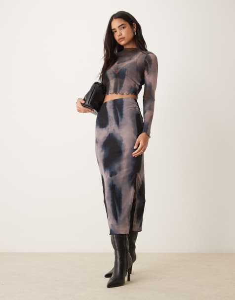 New Look mesh skirt set blue pattern - view 1