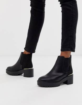 new look chunky heeled boot