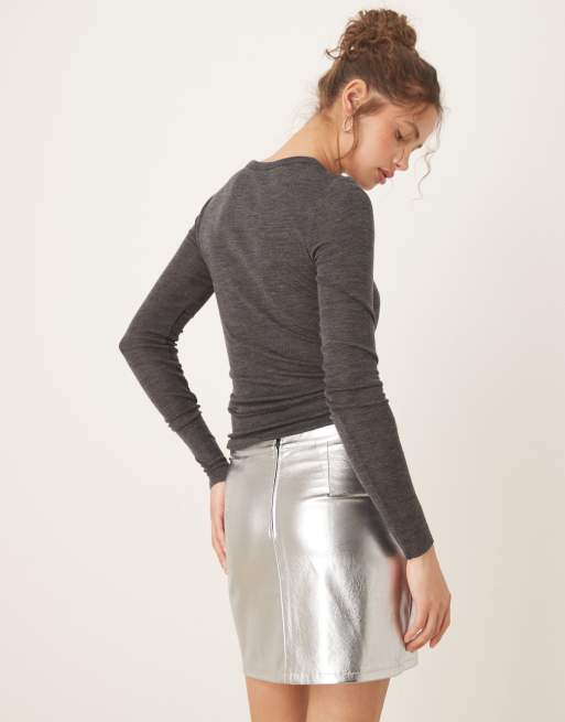 Metallic skirt new look hotsell