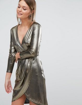 new look metallic dress