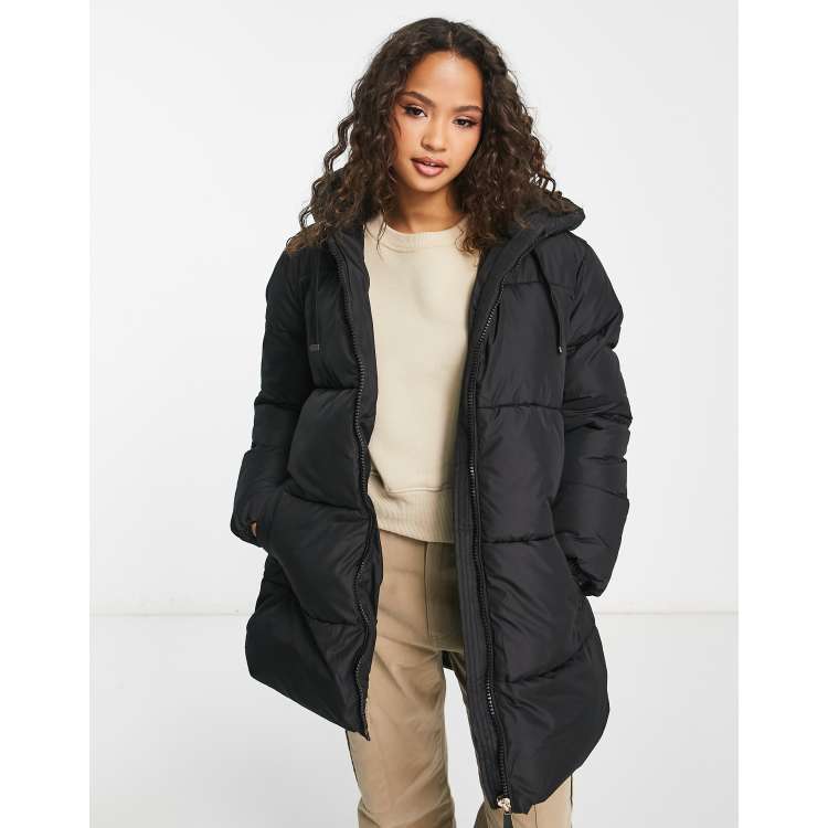 Black mid 2025 length coat