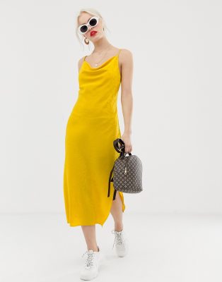 new look cowl midi dress