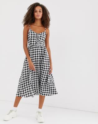 new look tie front dress