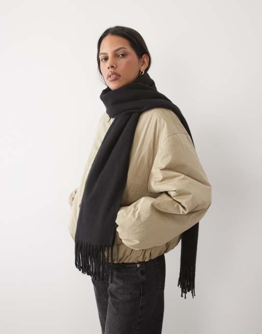 New Look midweight scarf in black, 2 of 3