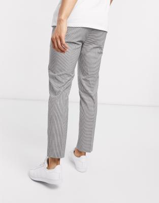 off white check pants