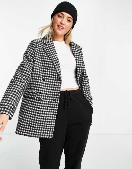 Gingham blazer sale