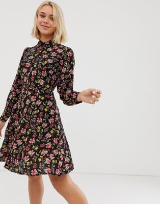 New Look - Mini-jurk met bloemenprint-Multi