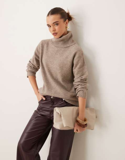 New Look - Minkfarvet trøje med rullekrave - view 1