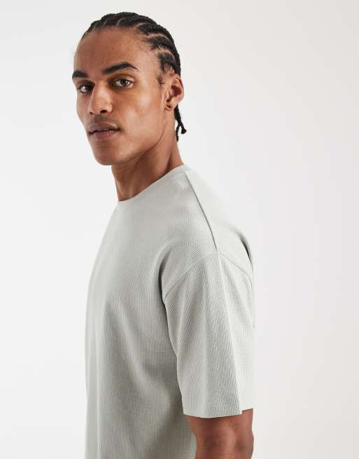 New Look - Mintgrøn T-shirt i vaffelstrik - Del af sæt, 4 af 5