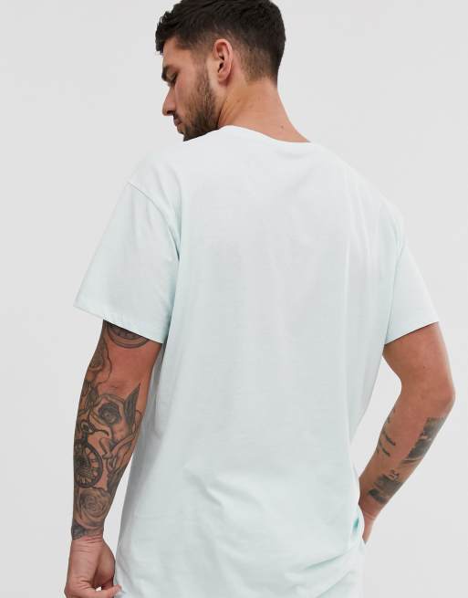 New Look – Mintgrön t-shirt med Palm Springs-broderi, 2 av 4