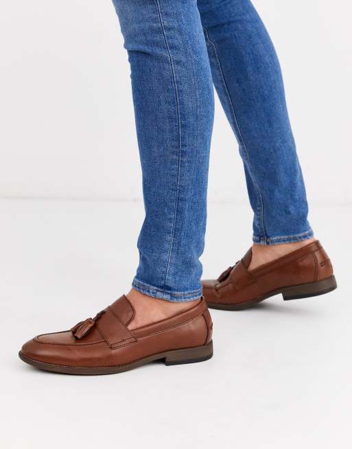 New Look - Mocassini in ecopelle color cuoio con nappe