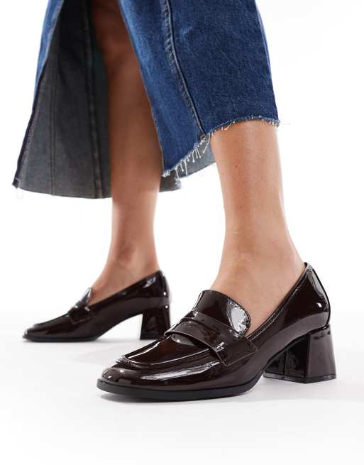New Look - Mocassins à talon - Bordeaux, 4 de 4