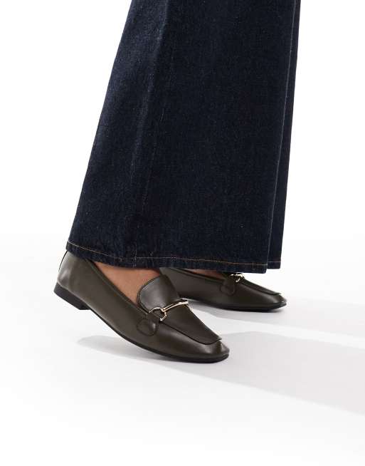 New Look - Mocassins en similicuir avec mors - Kaki, 2 de 4