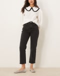 [New Look] New Look mom jeans in black 14 Black