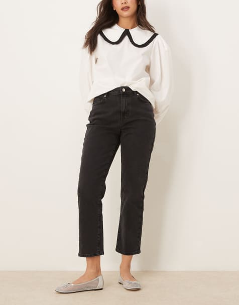 New Look mom jeans in black