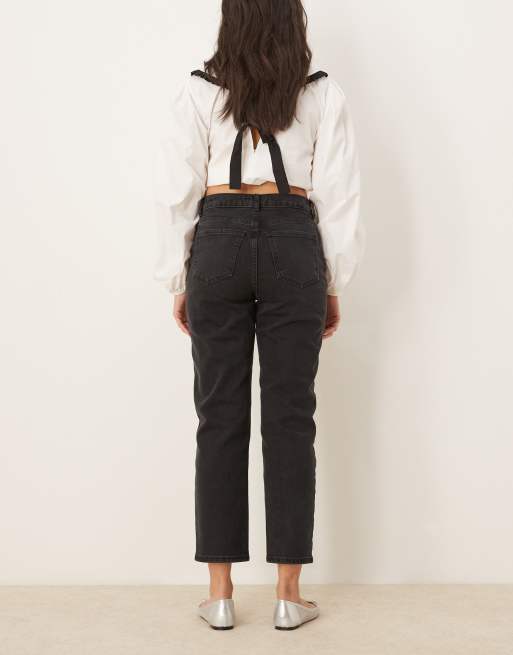 New Look mom jeans in black, 2 of 5