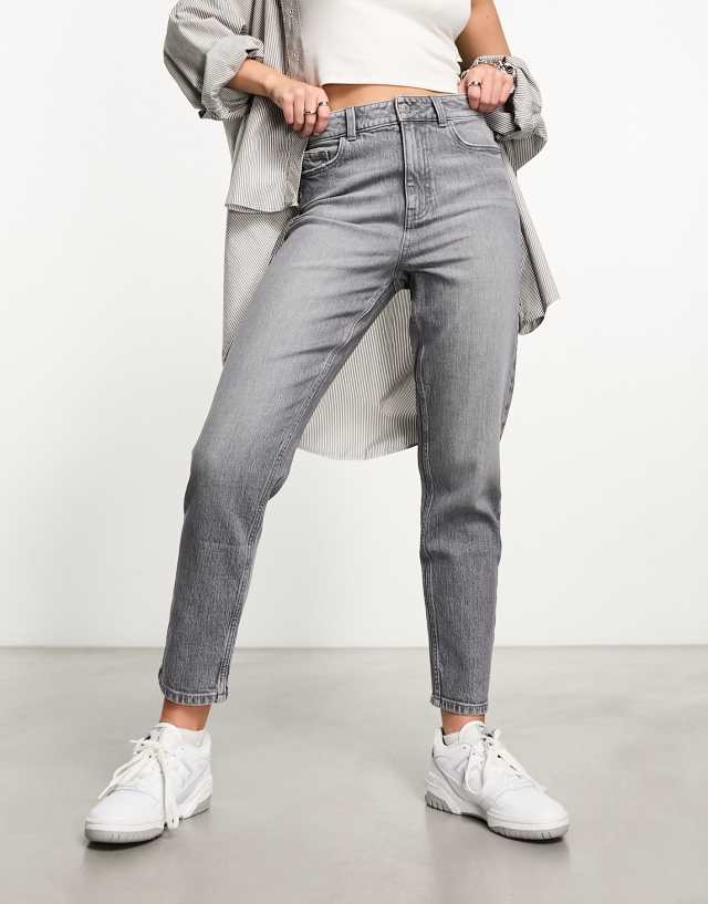 New Look - mom jeans in grey