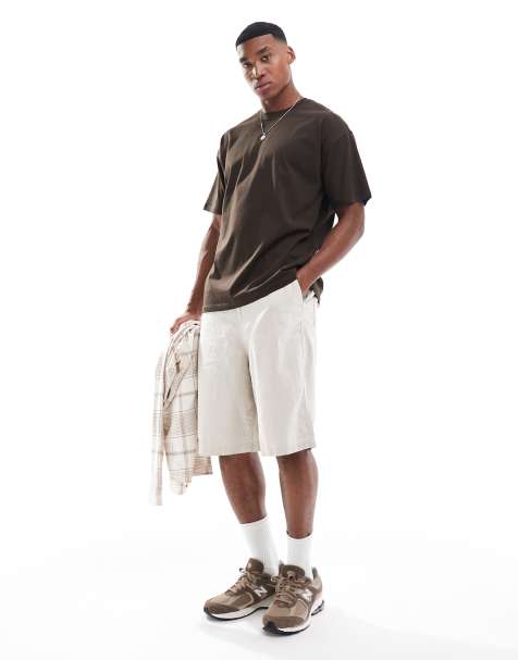 New Look – Mörkbrun t-shirt i oversize - view 1