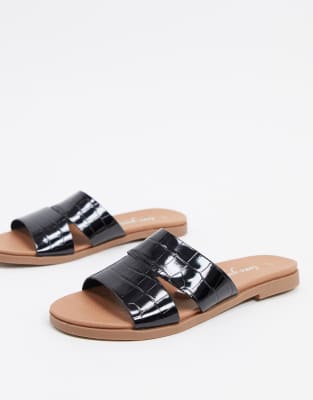 mule plate noir