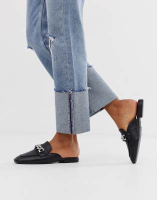 mocassin style mule