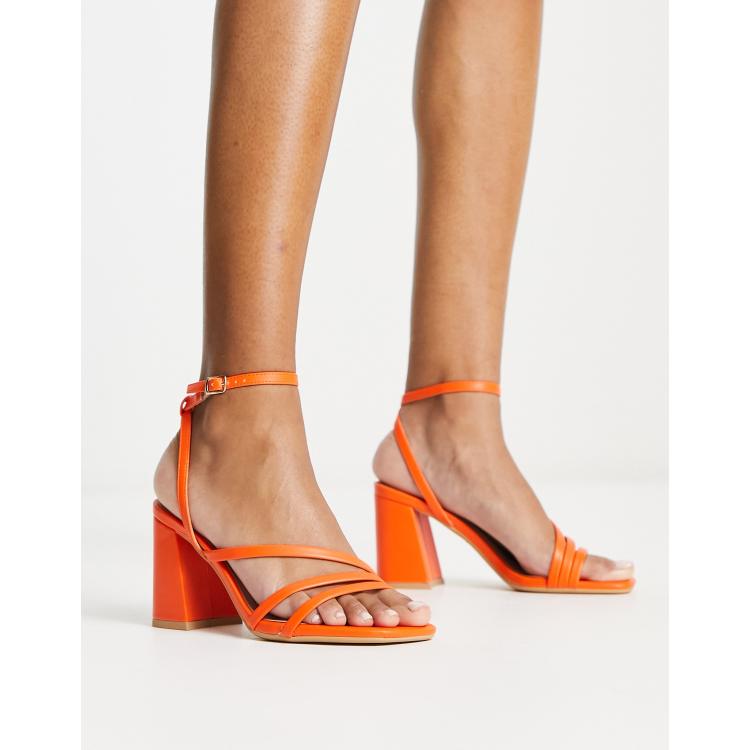 Orange heels new look hotsell