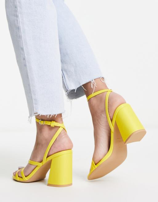 New look yellow clearance heels