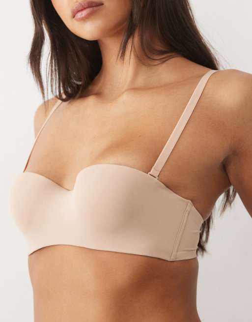 New Look multiway balconette strapless bra in beige, 2 of 4