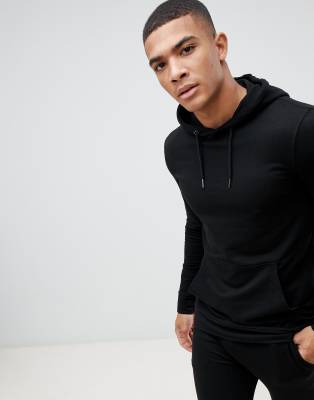 new look mens black hoodie