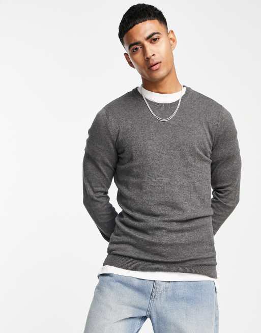 Charcoal grey jumper sale