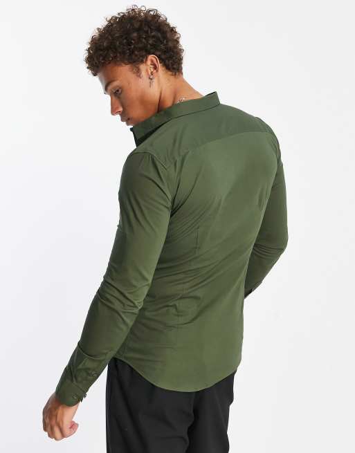 new look muscle fit shirt