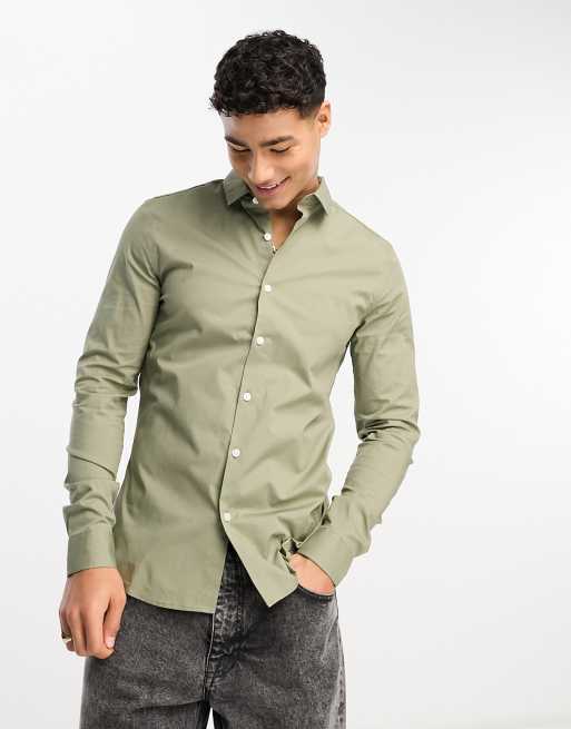 light olive green shirt