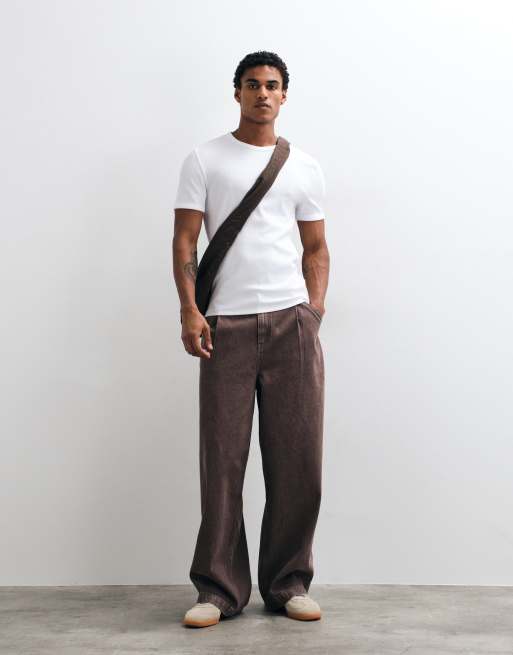 New Look muscle fit ribbed t-shirt in white, 2 of 5