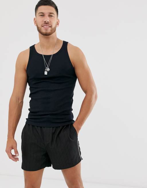 New Look muscle fit ribbed vest