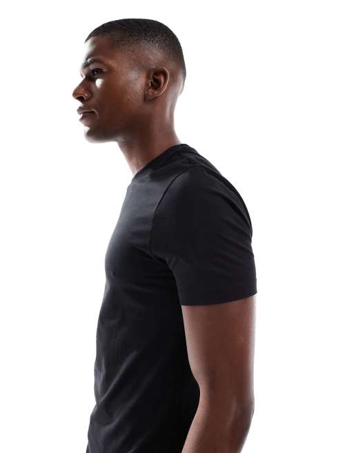 New Look muscle fit t-shirt in black