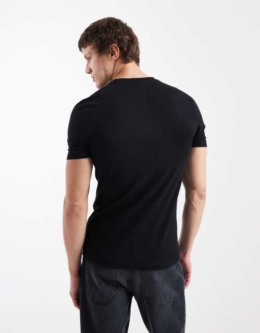 New Look muscle fit t-shirt in black , 3 of 5