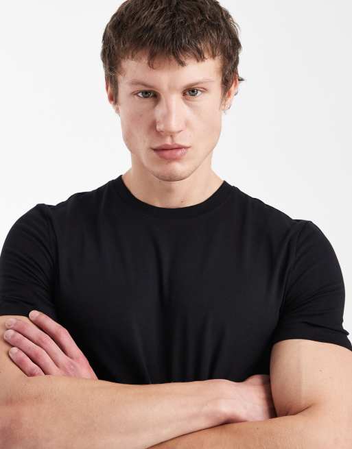 New Look muscle fit t-shirt in black , 4 of 5