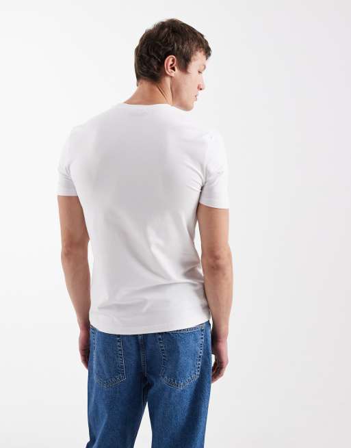 New Look muscle fit t-shirt in white, 3 of 5