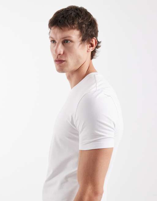 New Look muscle fit t-shirt in white, 4 of 5