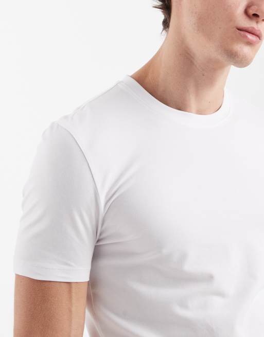 New Look muscle fit t-shirt in white, 5 of 5