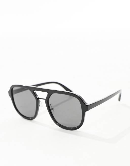 New Look navigator sunglasses in black