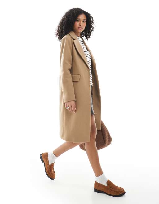 New Look - Nette jas in camel, 4 van 4