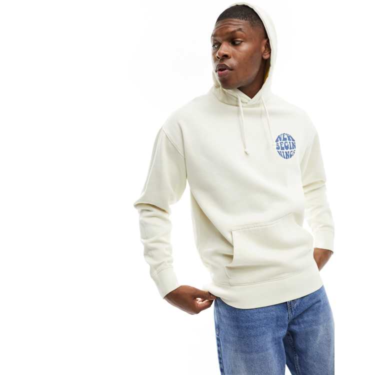 White hoodie shop new look