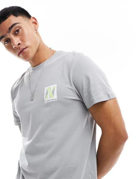 New Look new existence t-shirt in light grey - view 1