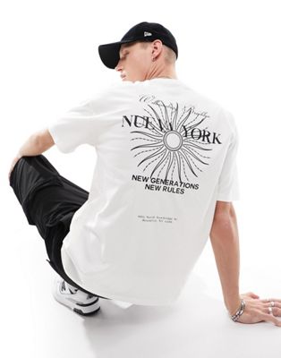 New Look 'New York' graphic tee in white - ASOS Price Checker