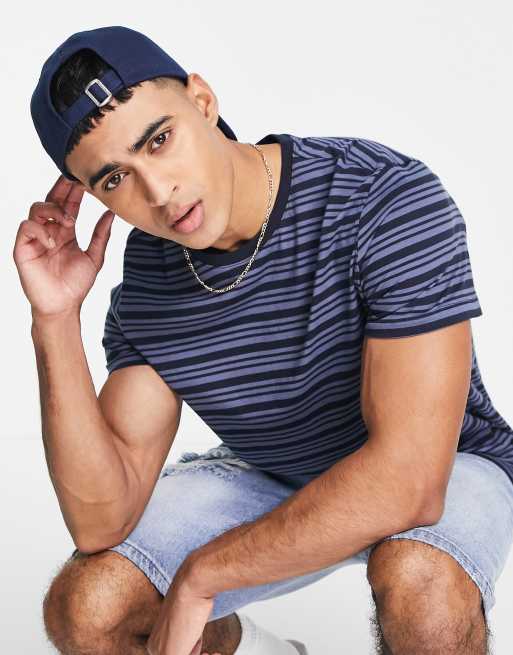 New Look – Niebieski t-shirt w paski