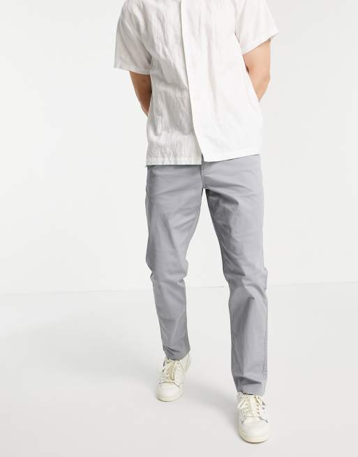New Look – Niebieskie chinosy o dopasowanym kroju, 4 z 4