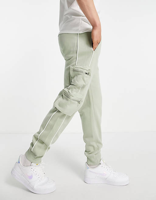Tracksuits New Look NLM co-ord utility jogger in green 
