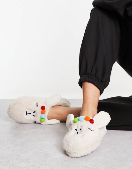 Llama slippers for women sale