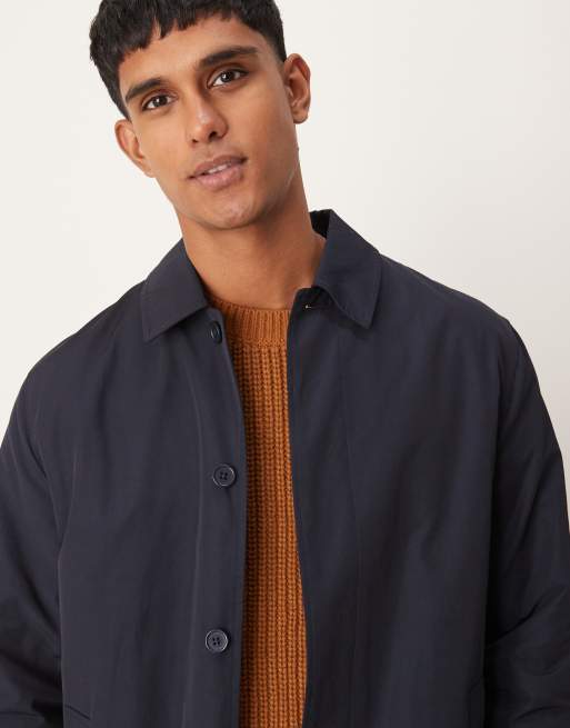 New Look nylon car coat in navy ASOS